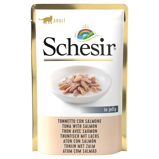 Schesir Jelly Pouch 24 x 85 g - tonnikala & lohi