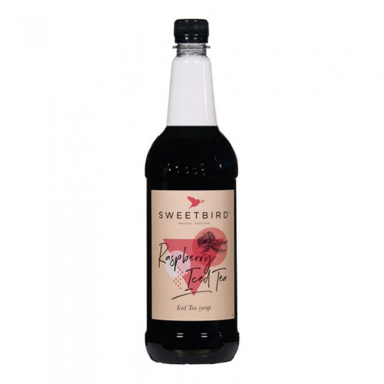 Makusiirappi jääteelle Sweetbird "Raspberry Iced Tea", 1 l
