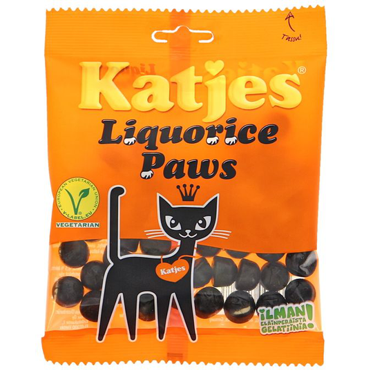 Katjes Lakritsimakeinen Liquorice Paws