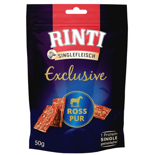 RINTI Exclusive Snack 50 g - säästöpakkaus: 3 x 50 g hevonen