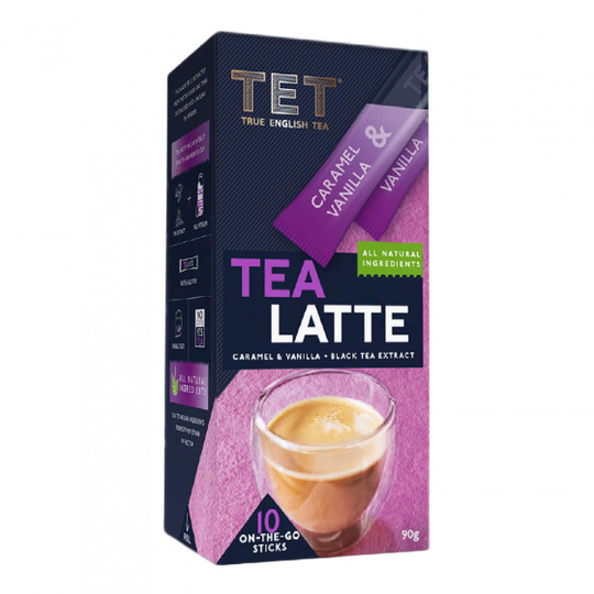 Pikatee juoma True English Tea "Caramel and Vanilla Tea Latte", 10 kpl.